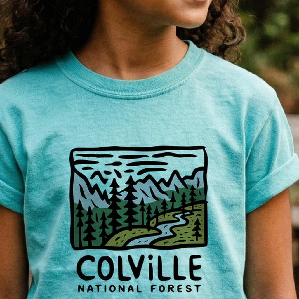 Colville National Forest Kids Cotton T-Shirt