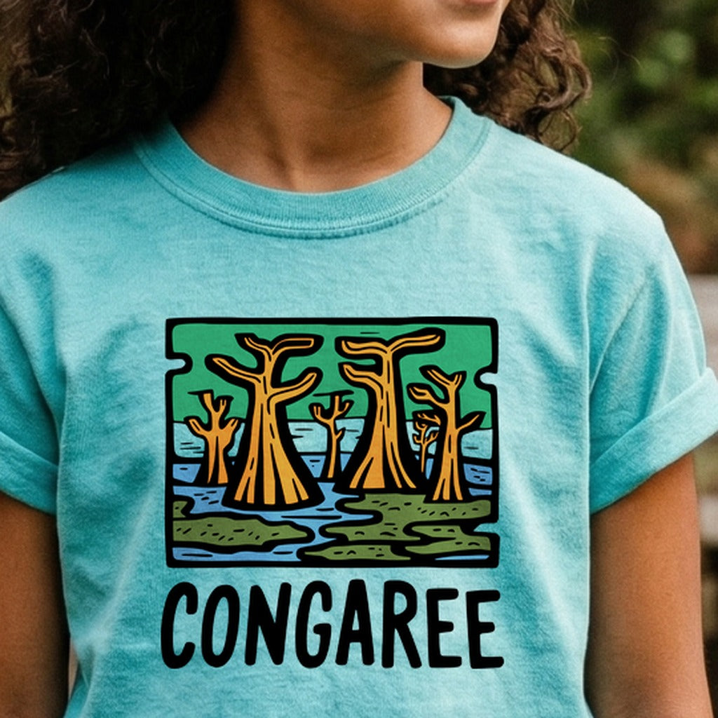 Congaree National Park Kids Cotton T-Shirt