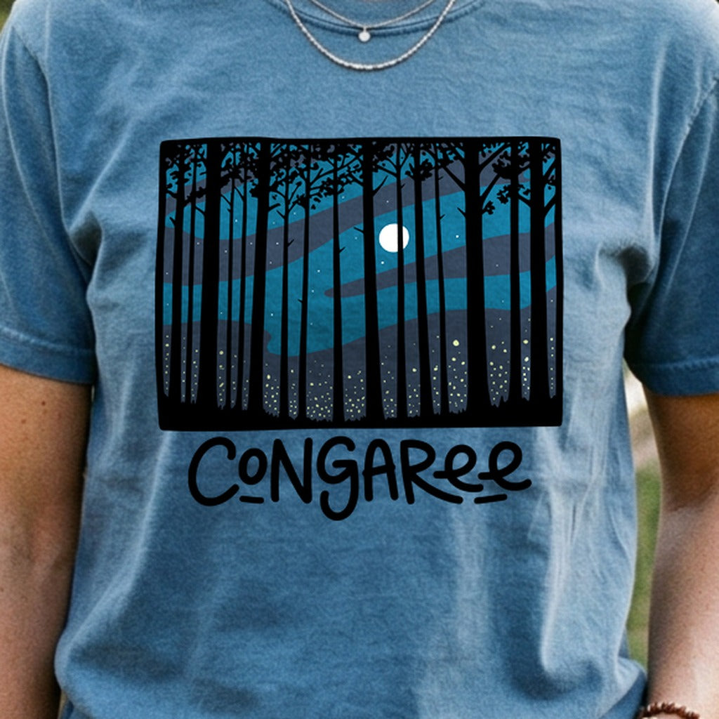 Congaree at Night Cotton T-Shirt