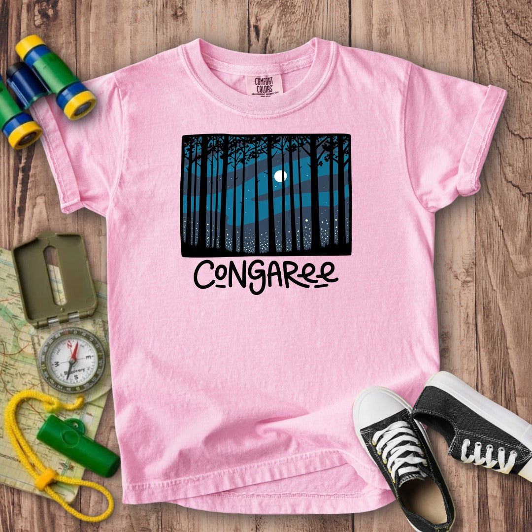 Congaree at Night Kids Cotton T-Shirt