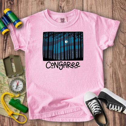 Congaree at Night Kids Cotton T-Shirt