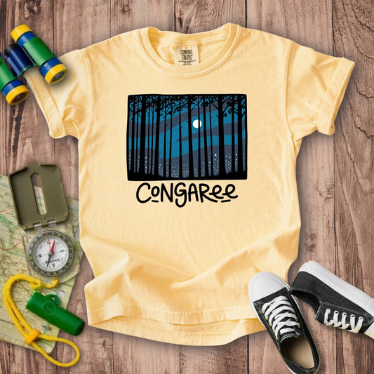 Congaree at Night Kids Cotton T-Shirt