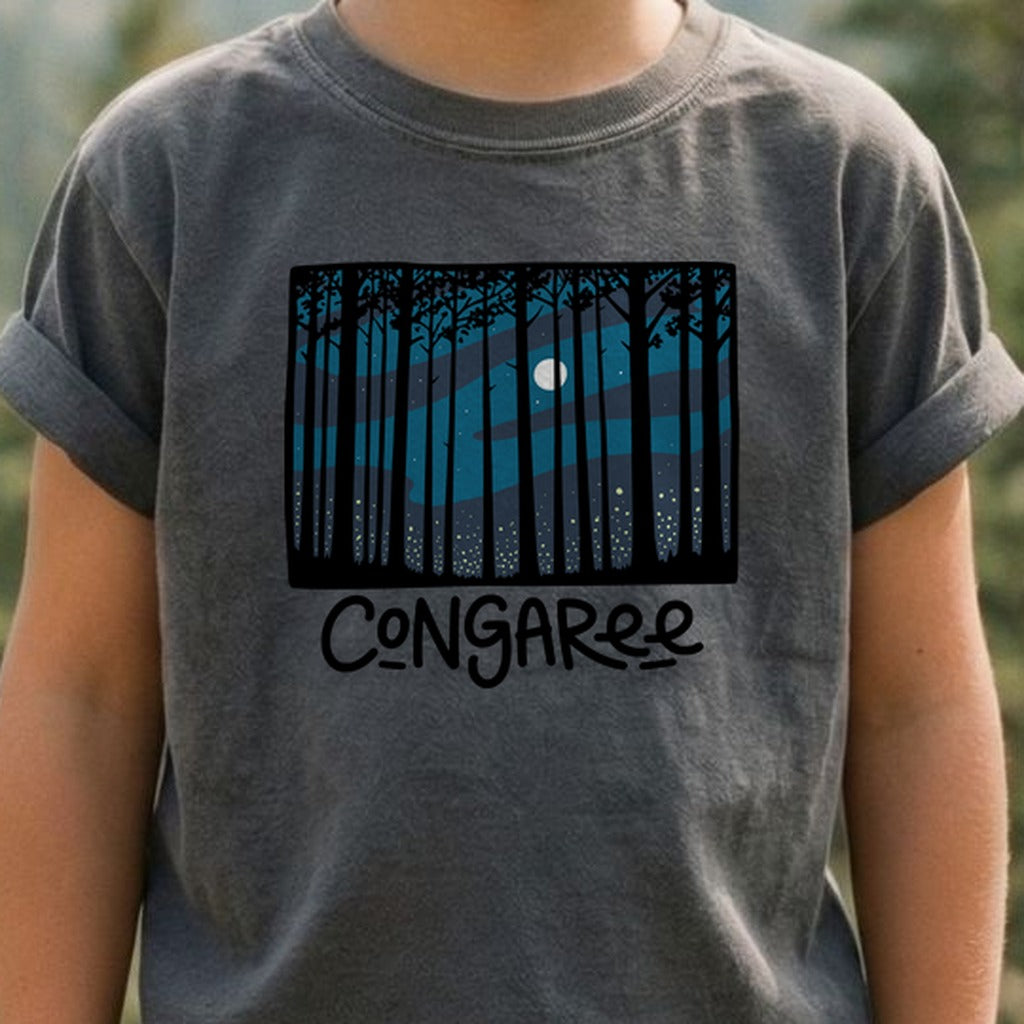 Congaree at Night Kids Cotton T-Shirt