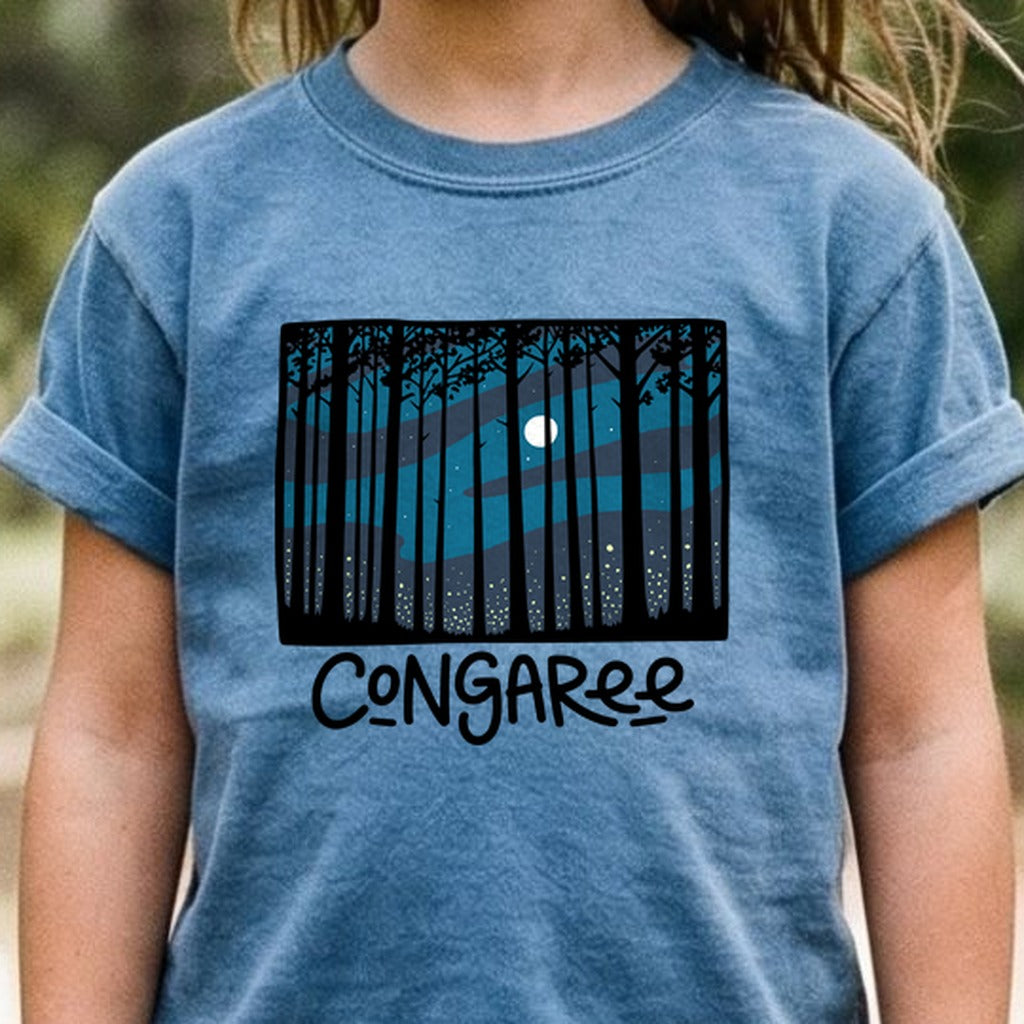 Congaree at Night Kids Cotton T-Shirt