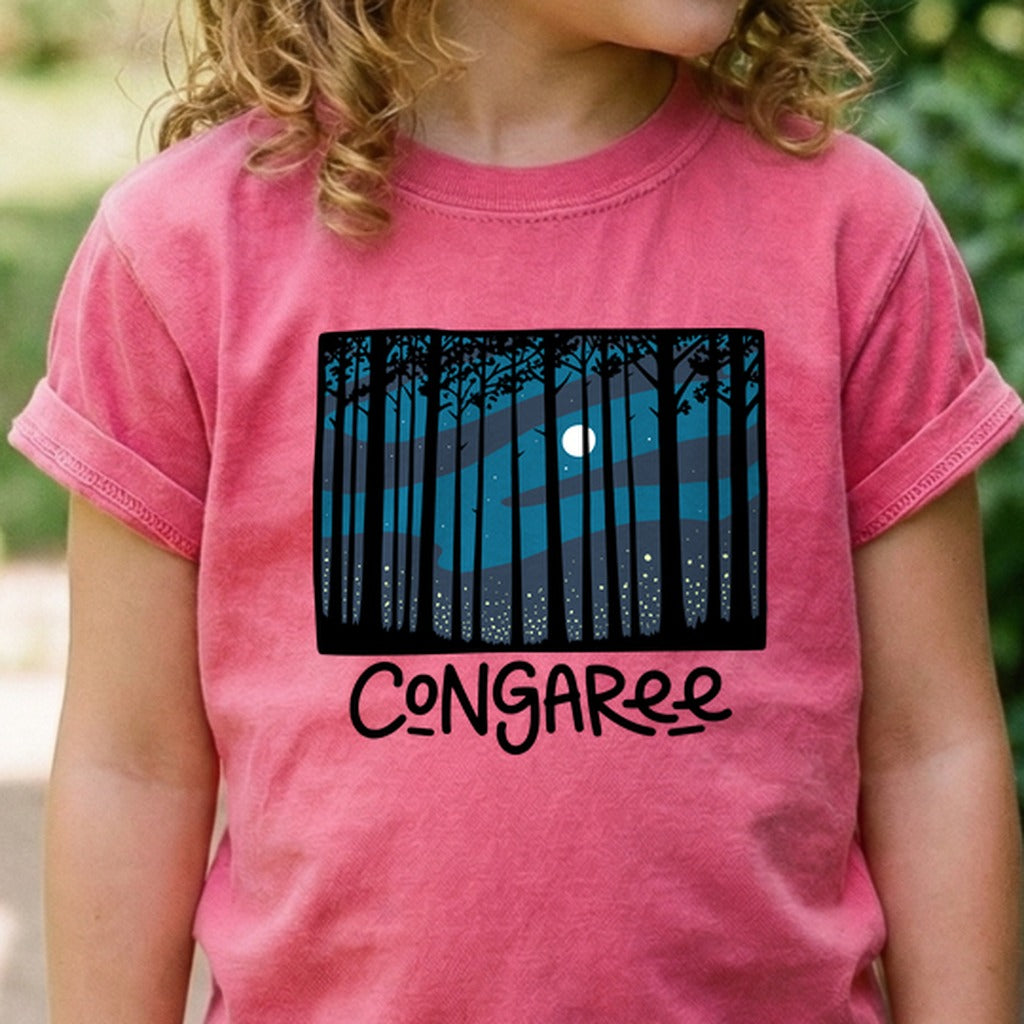 Congaree at Night Kids Cotton T-Shirt