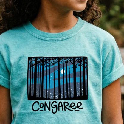 Congaree at Night Kids Cotton T-Shirt