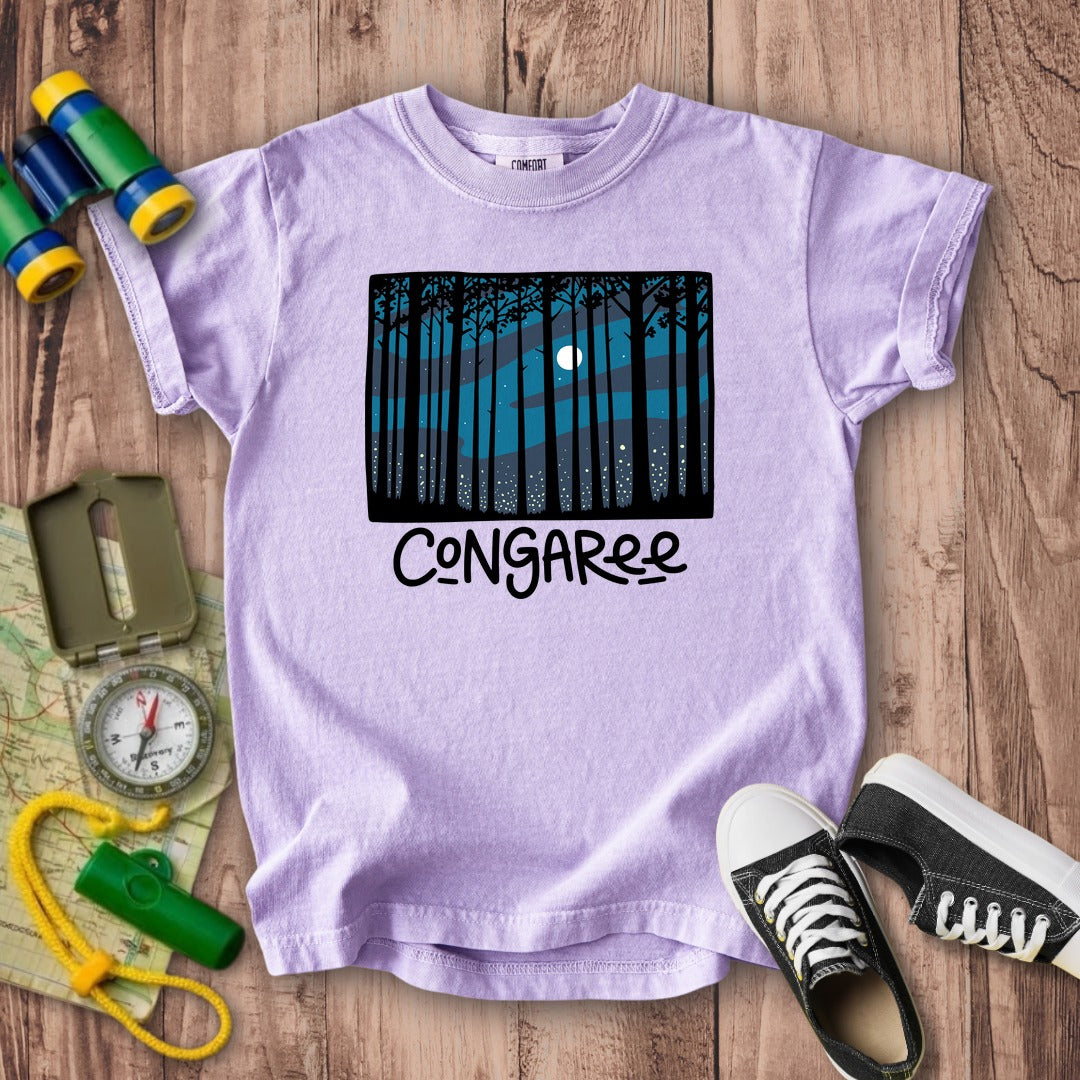 Congaree at Night Kids Cotton T-Shirt