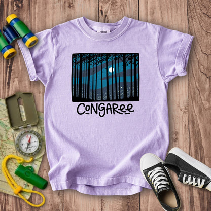Congaree at Night Kids Cotton T-Shirt