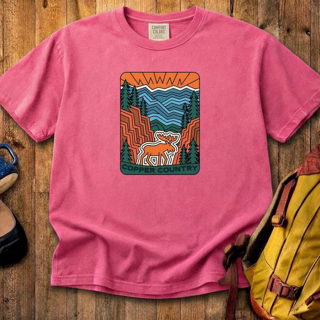 Copper Country State Forest Cotton T-Shirt