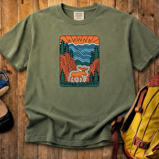 Copper Country State Forest Cotton T-Shirt