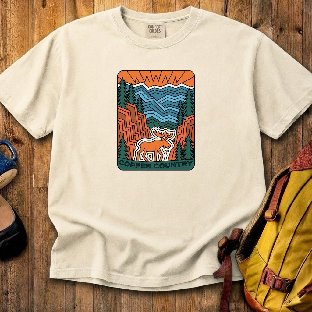 Copper Country State Forest Cotton T-Shirt