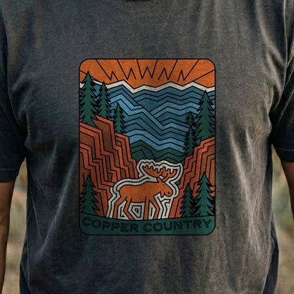 Copper Country State Forest Cotton T-Shirt