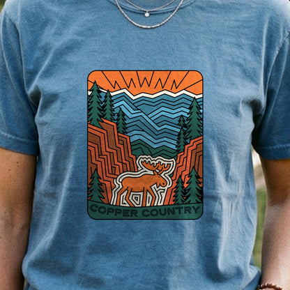 Copper Country State Forest Cotton T-Shirt