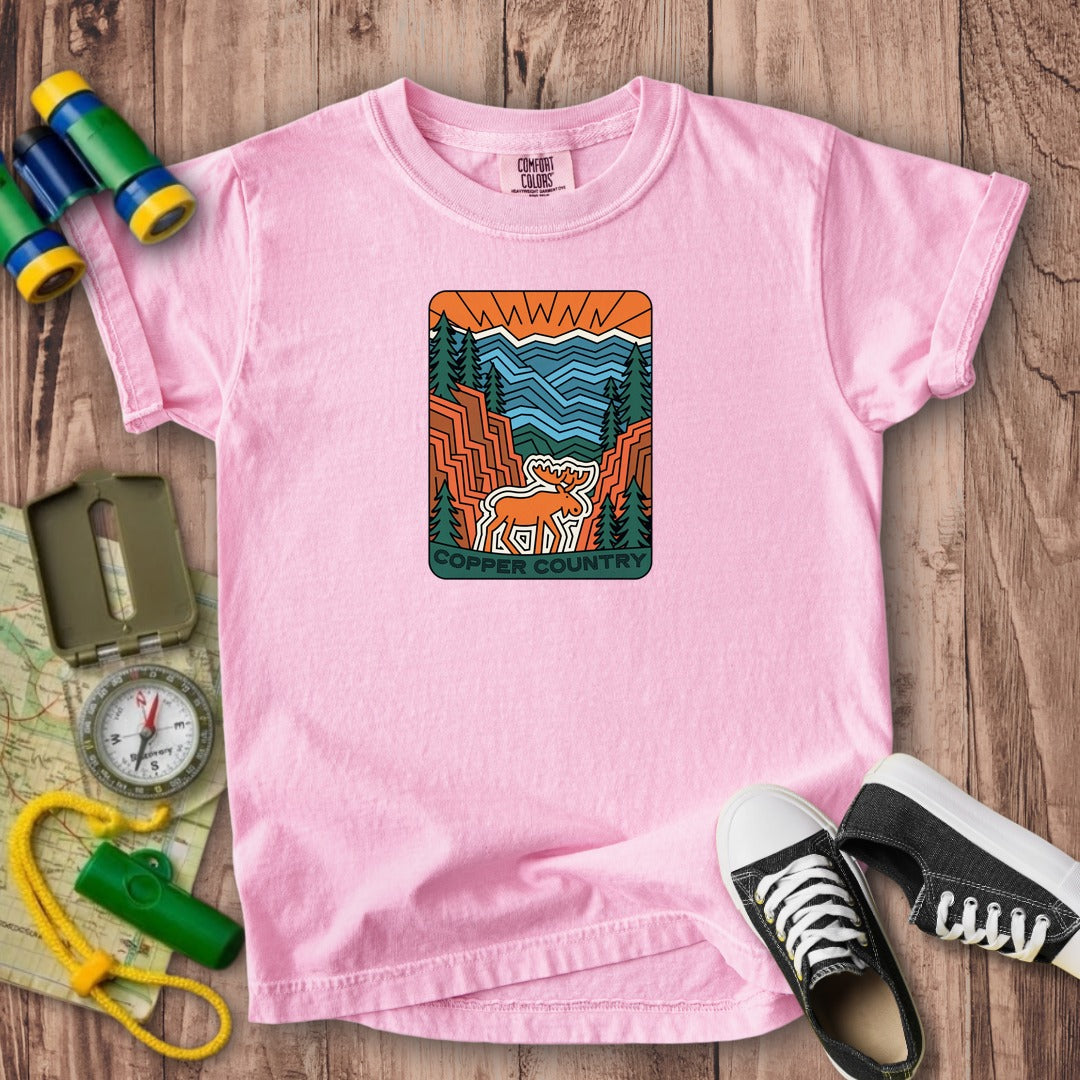 Copper Country State Forest Kids Cotton T-Shirt