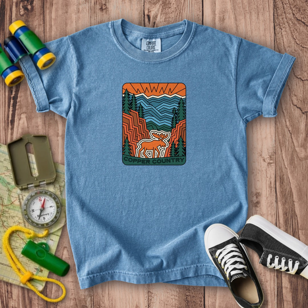Copper Country State Forest Kids Cotton T-Shirt