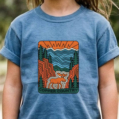 Copper Country State Forest Kids Cotton T-Shirt
