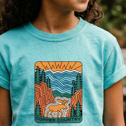 Copper Country State Forest Kids Cotton T-Shirt