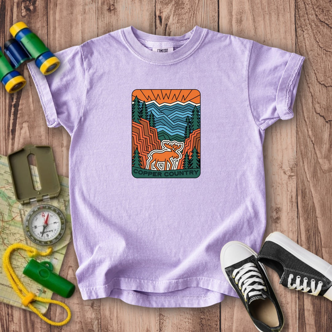 Copper Country State Forest Kids Cotton T-Shirt