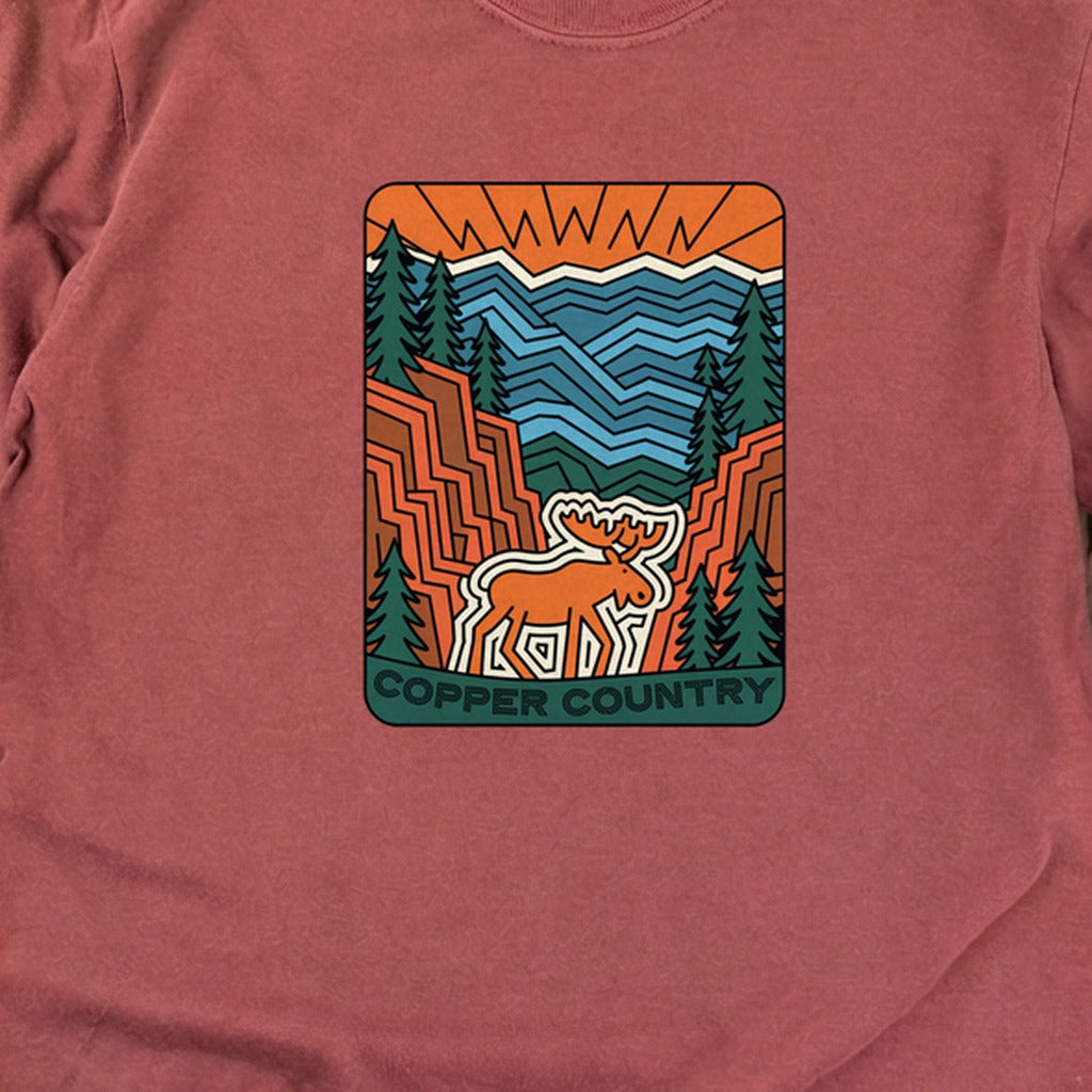Copper Country State Forest Cotton Long Sleeve