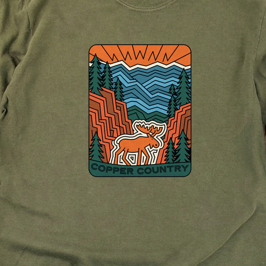 Copper Country State Forest Cotton Long Sleeve