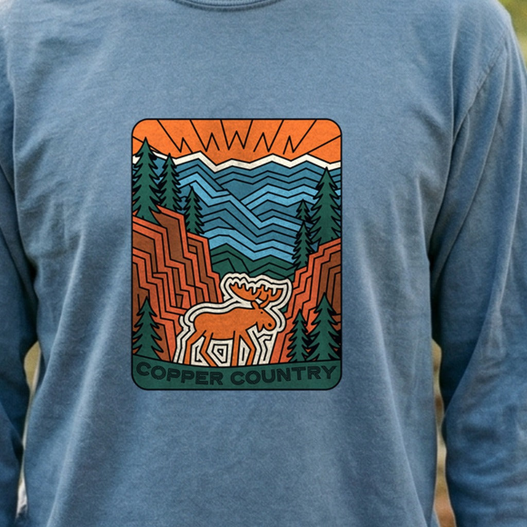 Copper Country State Forest Cotton Long Sleeve