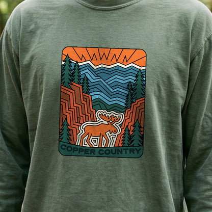 Copper Country State Forest Cotton Long Sleeve