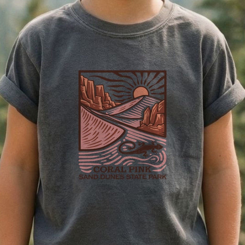 Coral Pink Sand Dunes State Park Kids Cotton T-Shirt