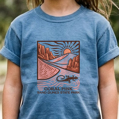 Coral Pink Sand Dunes State Park Kids Cotton T-Shirt