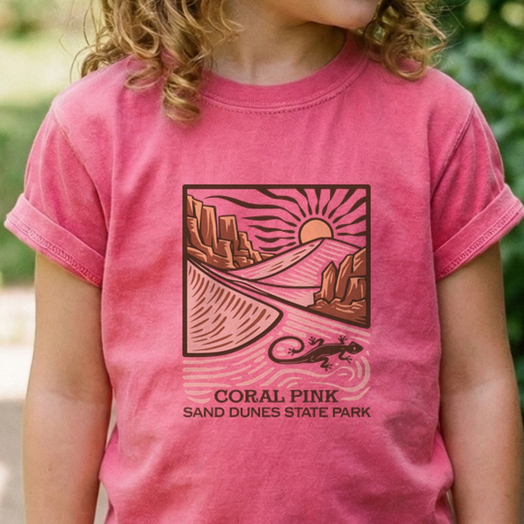 Coral Pink Sand Dunes State Park Kids Cotton T-Shirt