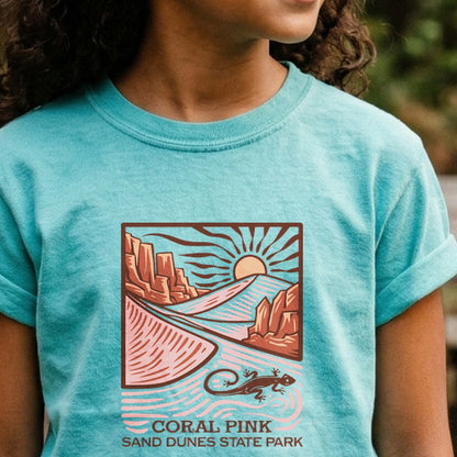 Coral Pink Sand Dunes State Park Kids Cotton T-Shirt