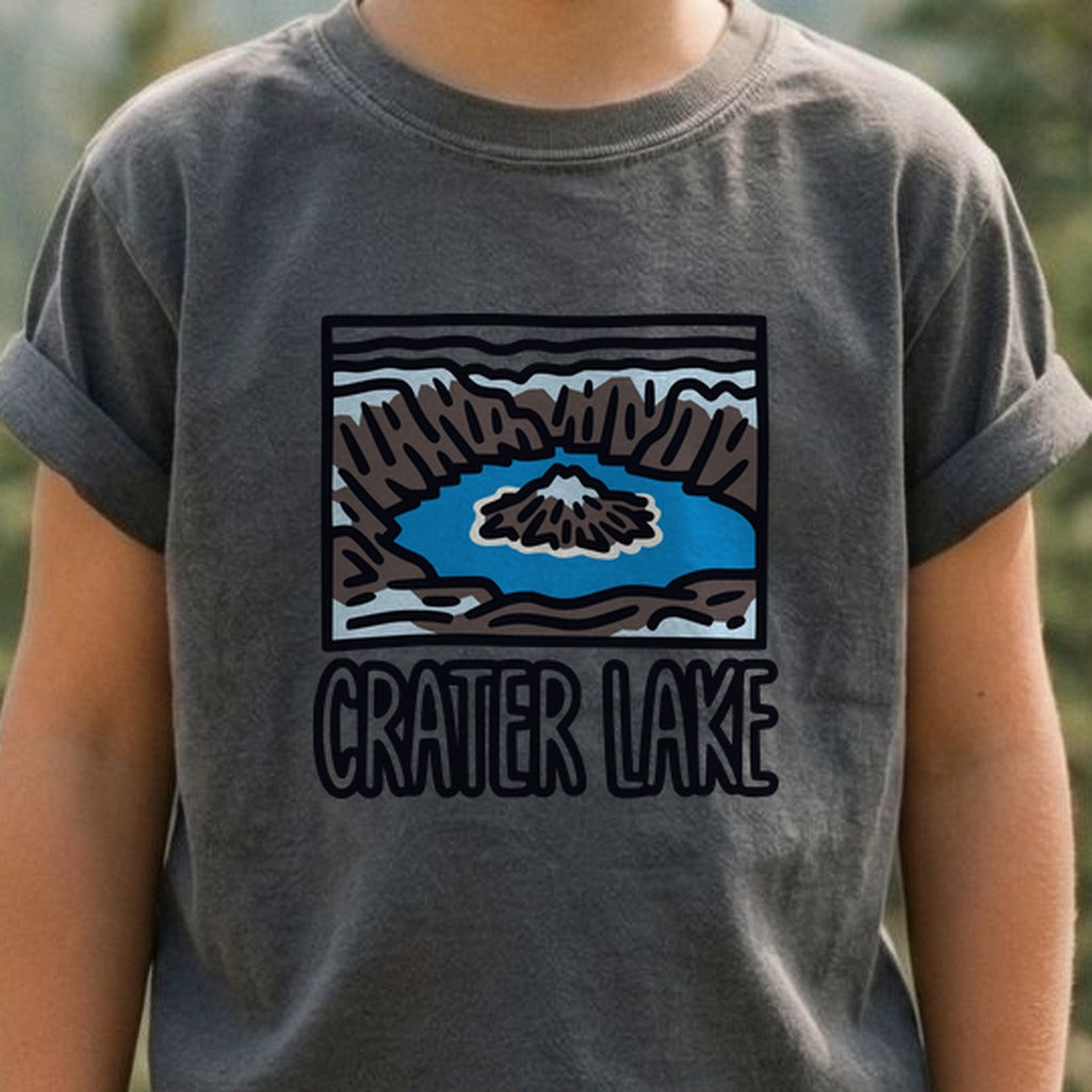 Crater Lake National Park Kids Cotton T-Shirt
