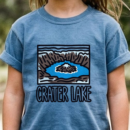 Crater Lake National Park Kids Cotton T-Shirt