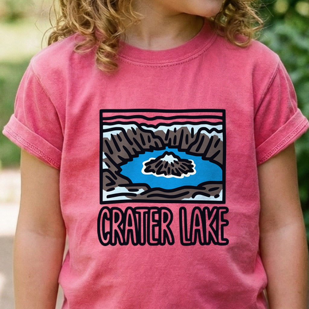 Crater Lake National Park Kids Cotton T-Shirt