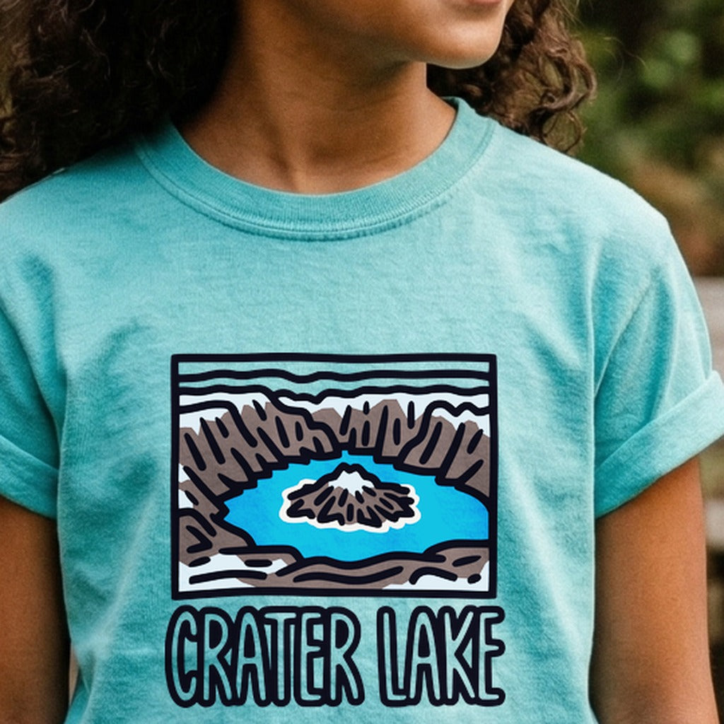 Crater Lake National Park Kids Cotton T-Shirt