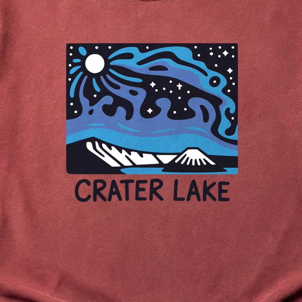 Crater Lake at Night Cotton T-Shirt