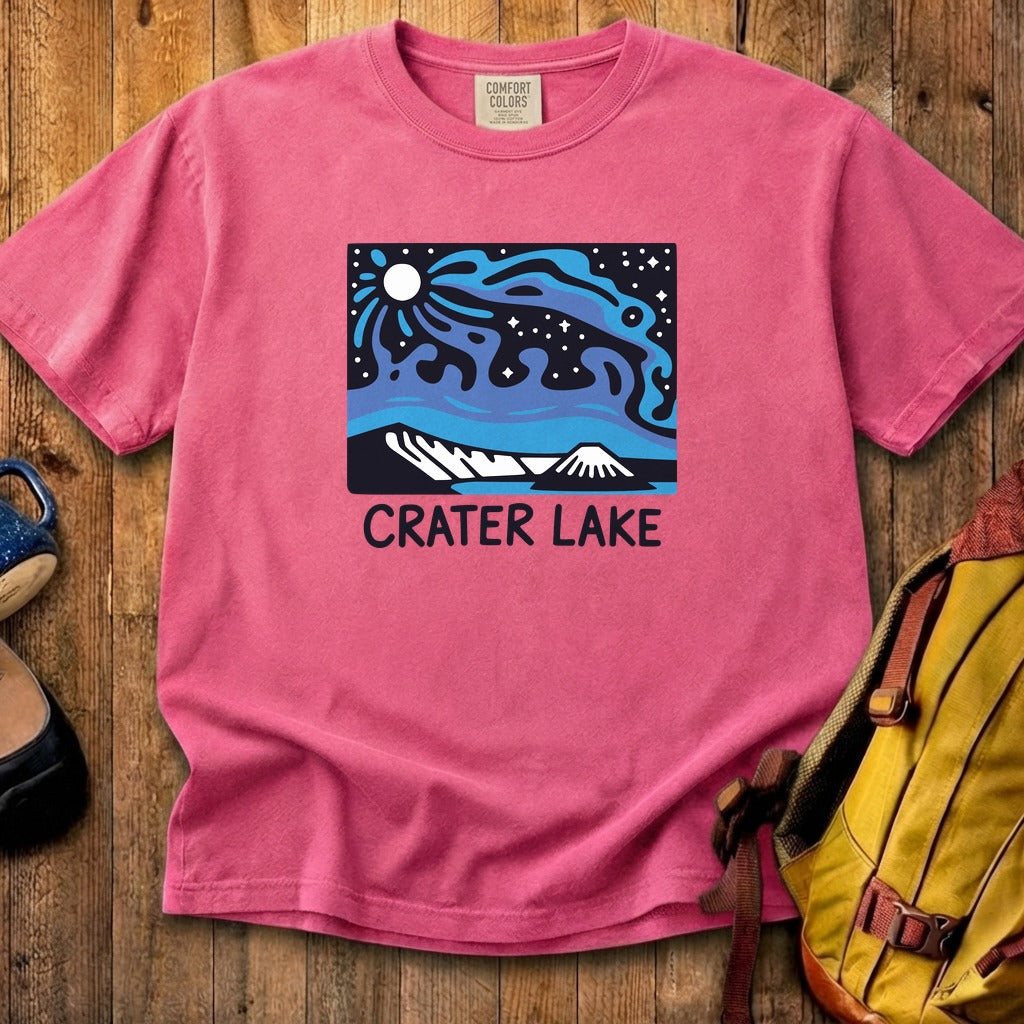 Crater Lake at Night Cotton T-Shirt