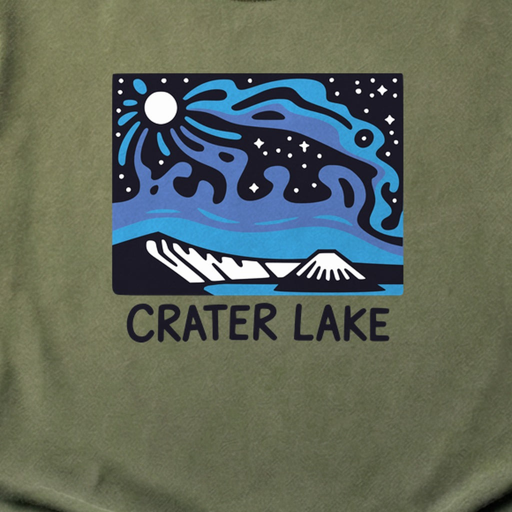 Crater Lake at Night Cotton T-Shirt