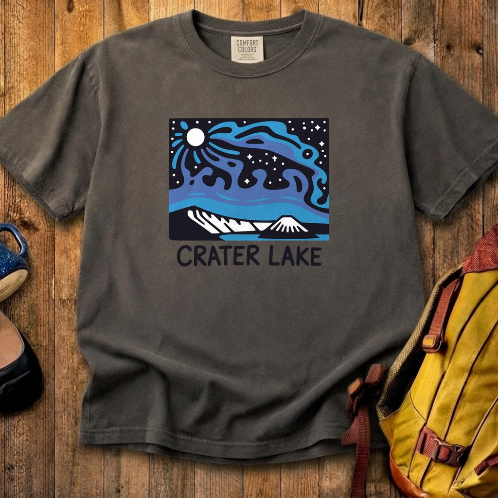 Crater Lake at Night Cotton T-Shirt