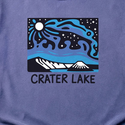 Crater Lake at Night Cotton T-Shirt