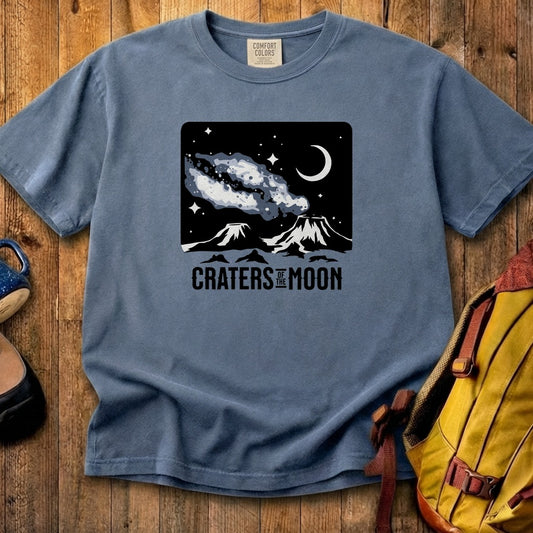 Craters of the Moon at Night Cotton T-Shirt