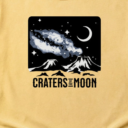 Craters of the Moon at Night Cotton T-Shirt