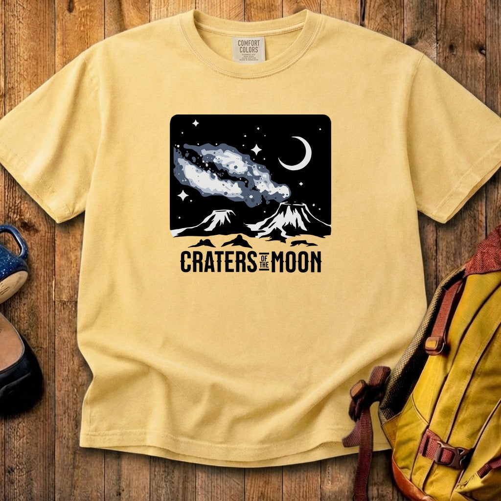 Craters of the Moon at Night Cotton T-Shirt