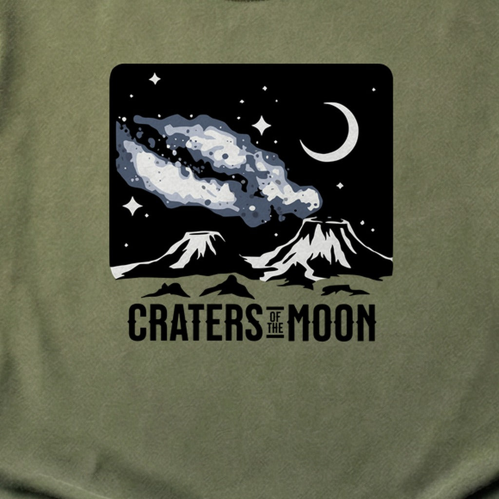 Craters of the Moon at Night Cotton T-Shirt
