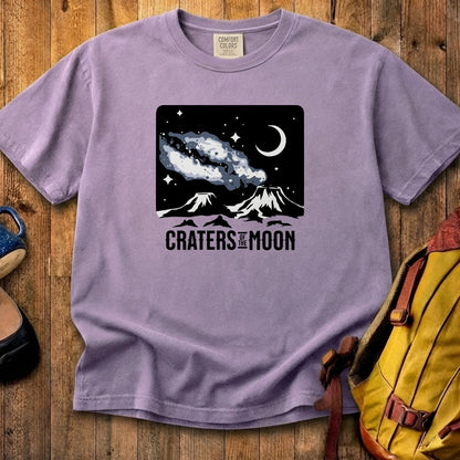 Craters of the Moon at Night Cotton T-Shirt