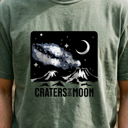Craters of the Moon at Night Cotton T-Shirt