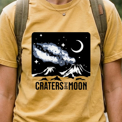 Craters of the Moon at Night Cotton T-Shirt