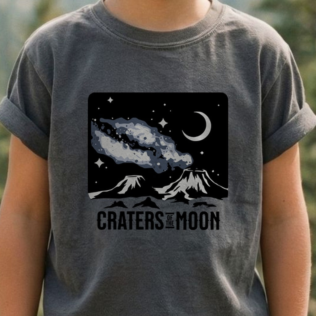 Craters of the Moon at Night Kids Cotton T-Shirt