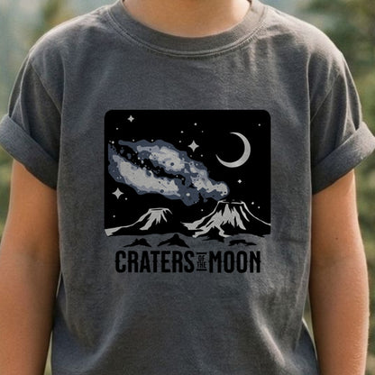 Craters of the Moon at Night Kids Cotton T-Shirt