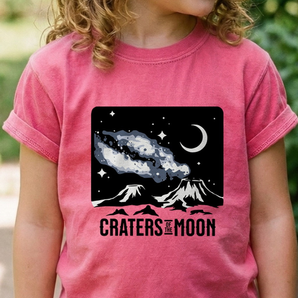 Craters of the Moon at Night Kids Cotton T-Shirt