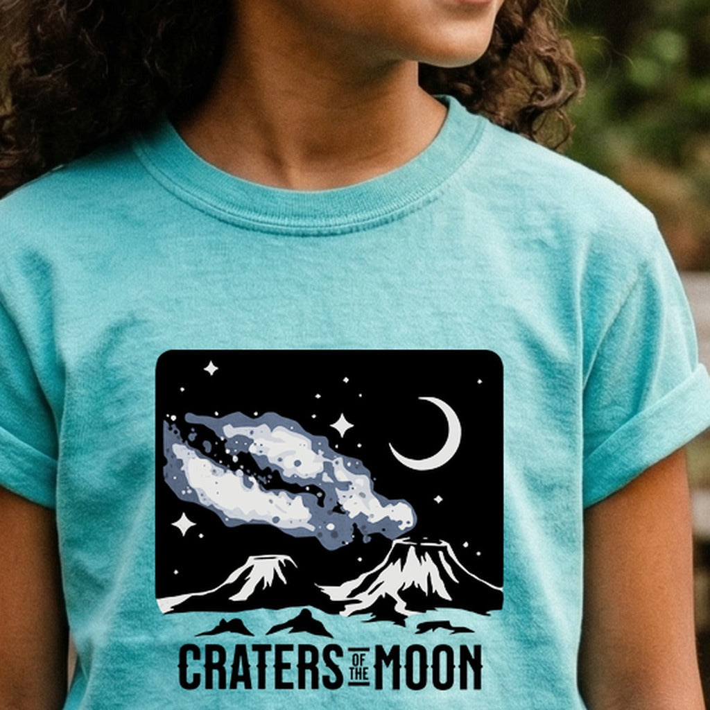 Craters of the Moon at Night Kids Cotton T-Shirt